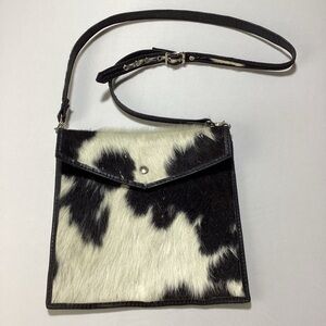 Stylish Black and White Cowhide Women's Shoulder/Crossbody Bag